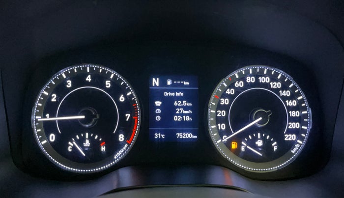 2021 Hyundai VENUE SX 1.0 (O) TURBO IMT, Petrol, Manual, 75,138 km, Odometer Image