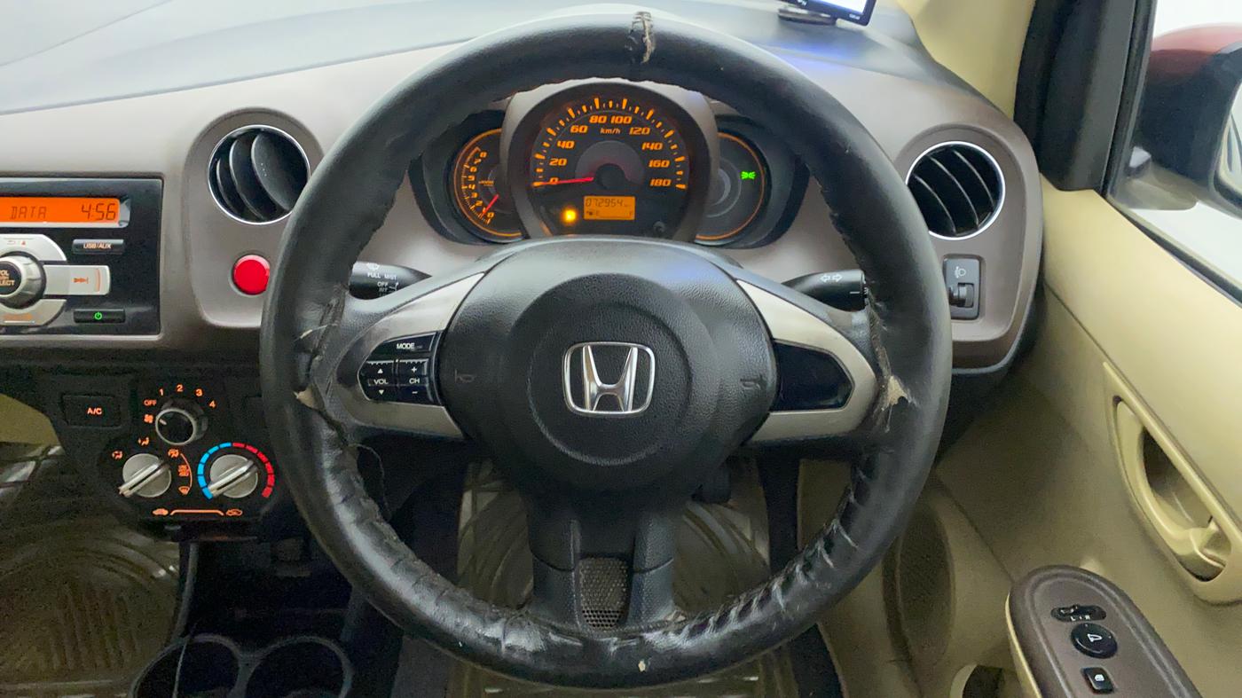 2013 Honda Amaze 1.2 SMT I VTEC, Petrol, Manual, 73,007 km, Steering Wheel Close Up