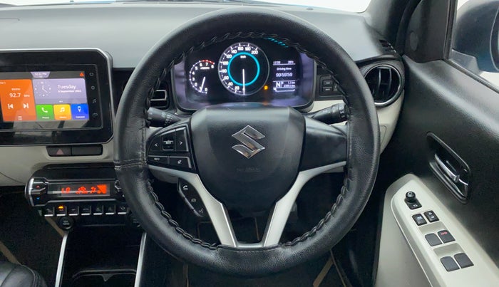 2021 Maruti IGNIS ALPHA 1.2 K12 AMT, Petrol, Automatic, 23,975 km, Steering Wheel Close Up