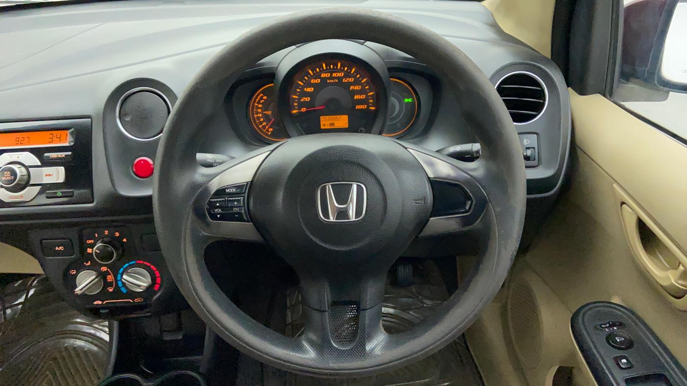 2014 Honda Amaze 1.2 SMT I VTEC, Petrol, Manual, 68,882 km, Steering Wheel Close Up