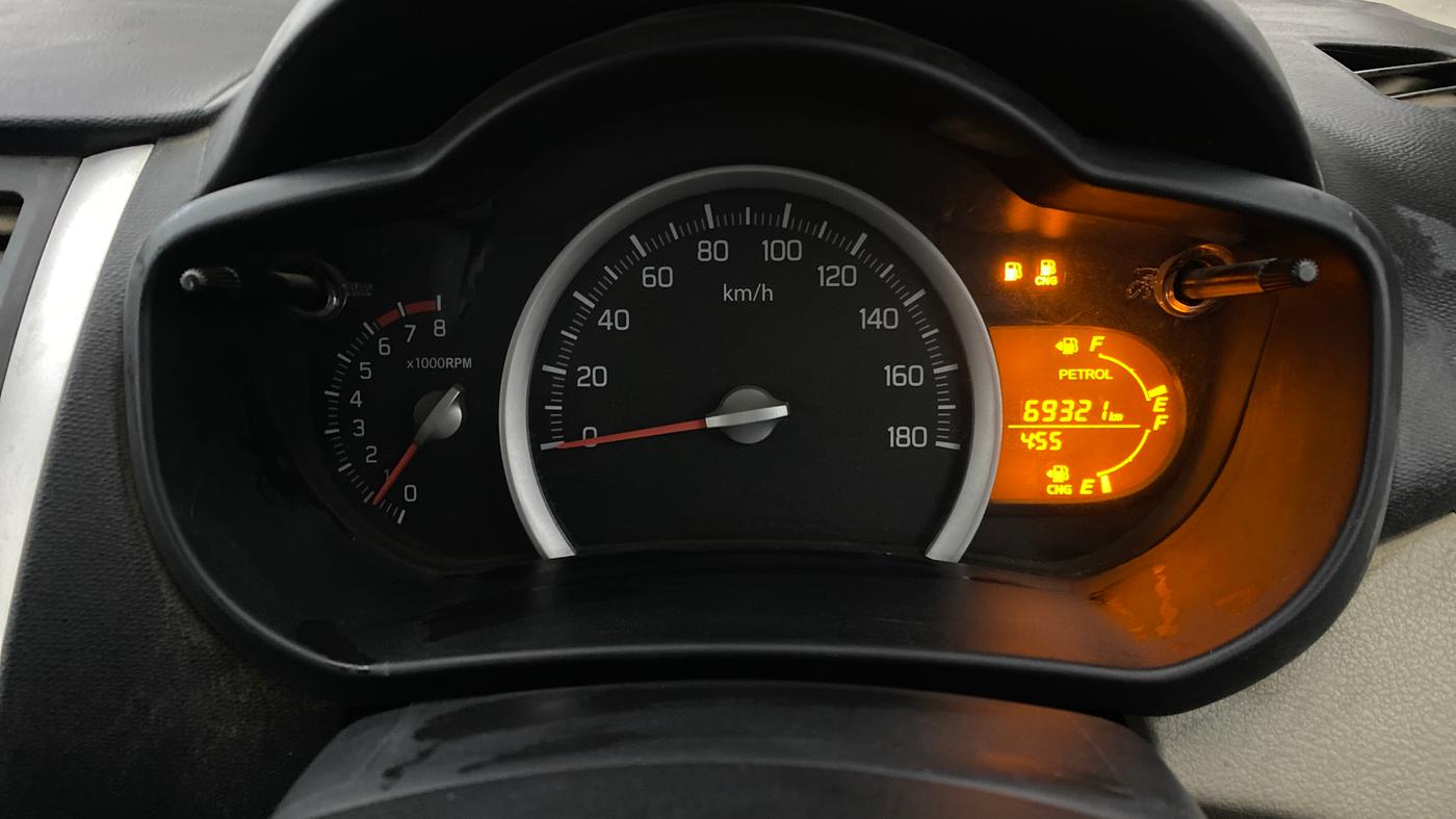 2017 Maruti Celerio VXI CNG, CNG, Manual, 69,390 km, Odometer Image