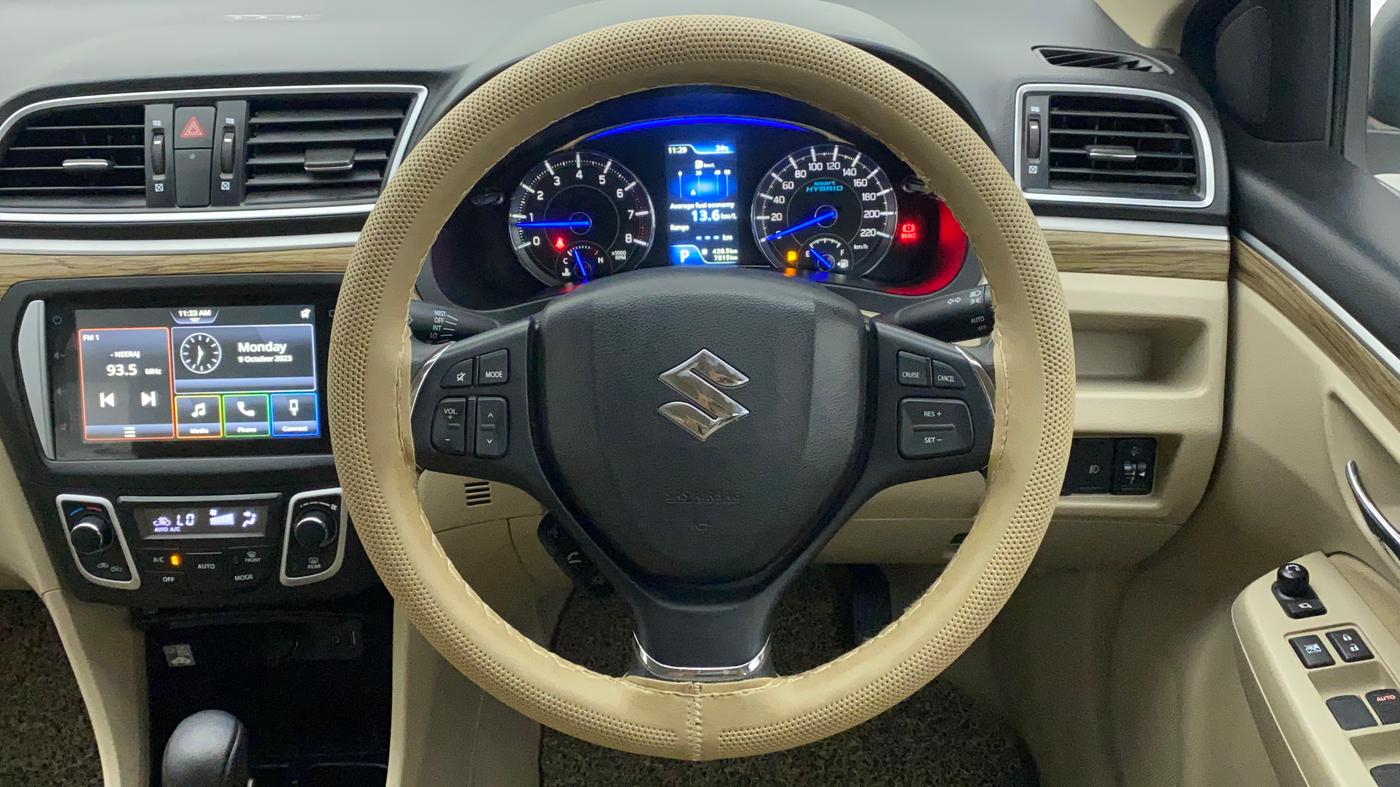 2022 Maruti Ciaz ZETA AT 1.5  SHVS PETROL, Petrol, Automatic, 7,815 km, Steering Wheel Close Up