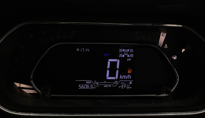 2021 Tata NEXON XZ PLUS PETROL SUNROOF, Petrol, Manual, 56,060 km, Odometer Image