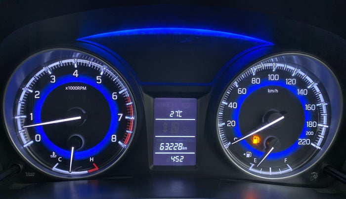 2017 Maruti Baleno DELTA 1.2 K12, Petrol, Manual, 63,288 km, Odometer Image