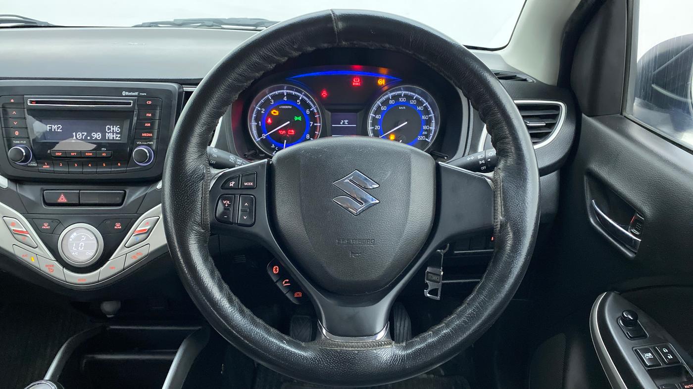2017 Maruti Baleno DELTA 1.2 K12, Petrol, Manual, 63,288 km, Steering Wheel Close Up