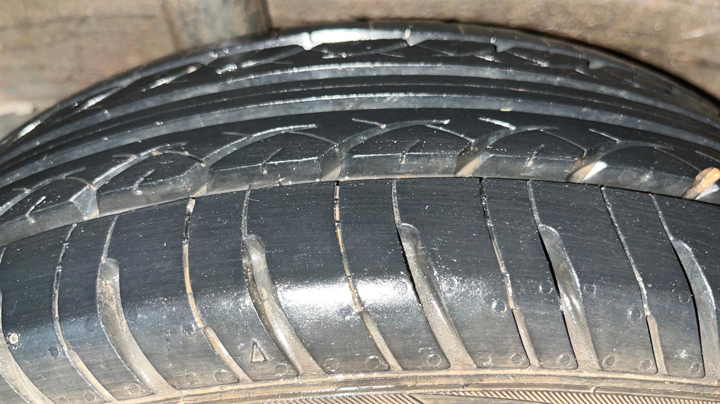 2019 Honda Amaze 1.2L I-VTEC S, CNG, Manual, 90,981 km, Right Rear Tyre Tread