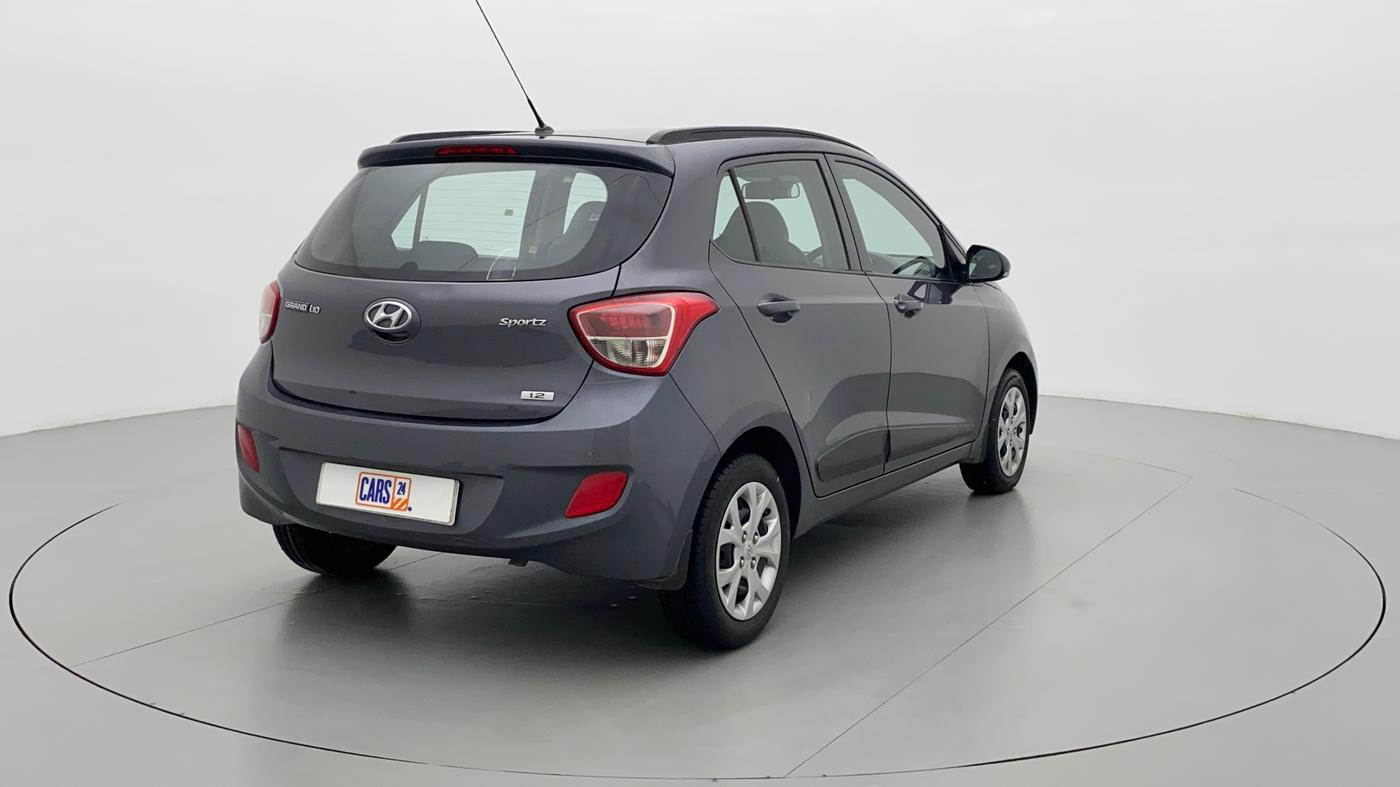 2016 Hyundai Grand i10 SPORTZ 1.2 KAPPA VTVT, Petrol, Manual, 63,132 km, Right Back Diagonal