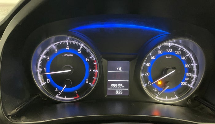 2017 Maruti Baleno DELTA PETROL 1.2, Petrol, Manual, 38,588 km, Odometer Image