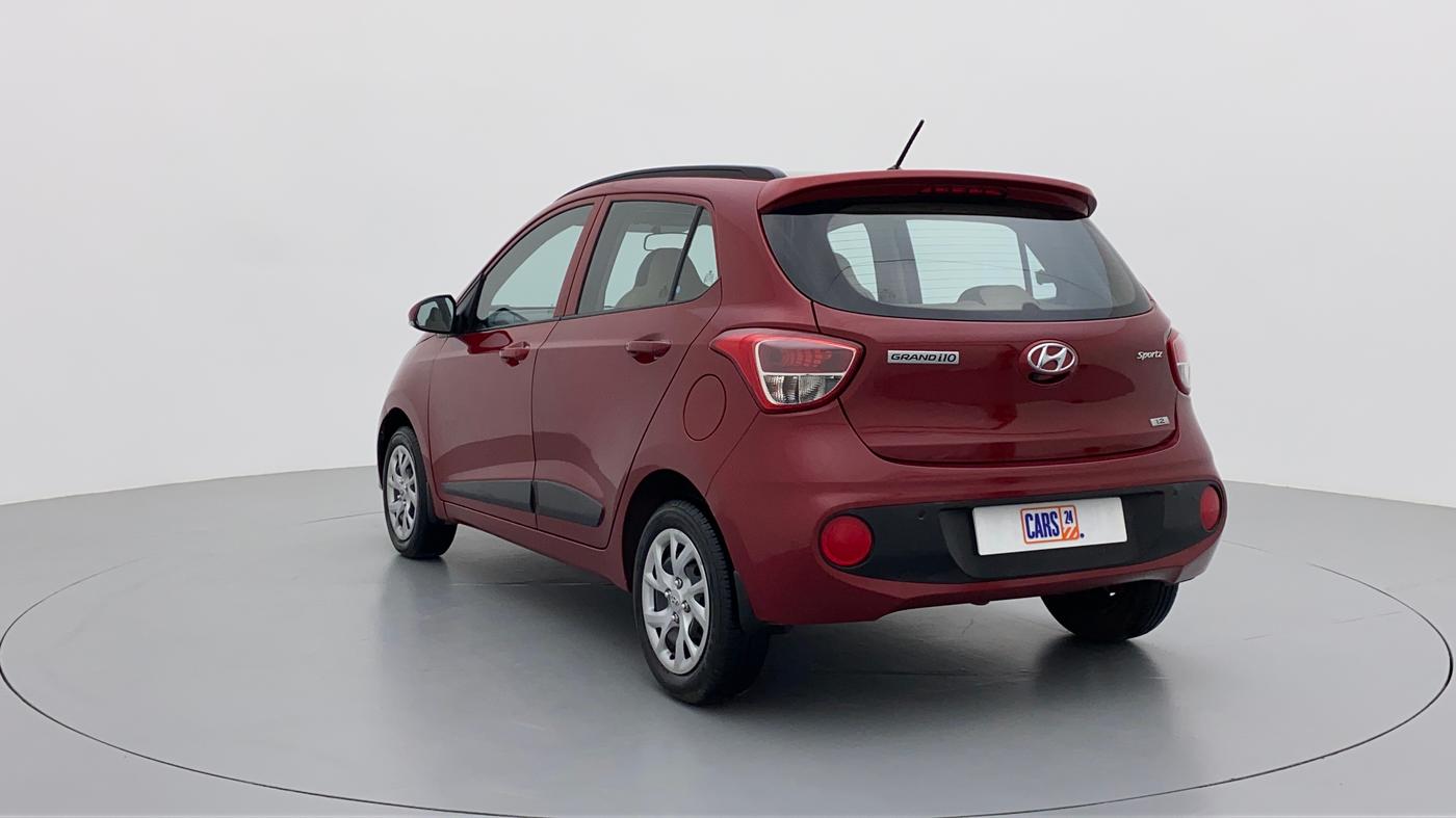 2018 Hyundai Grand i10 SPORTZ 1.2 KAPPA VTVT, Petrol, Manual, 13,696 km, Left Back Diagonal (45- Degree) View