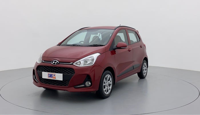 2018 Hyundai Grand i10 SPORTZ 1.2 KAPPA VTVT, Petrol, Manual, 13,696 km, Left Front Diagonal (45- Degree) View