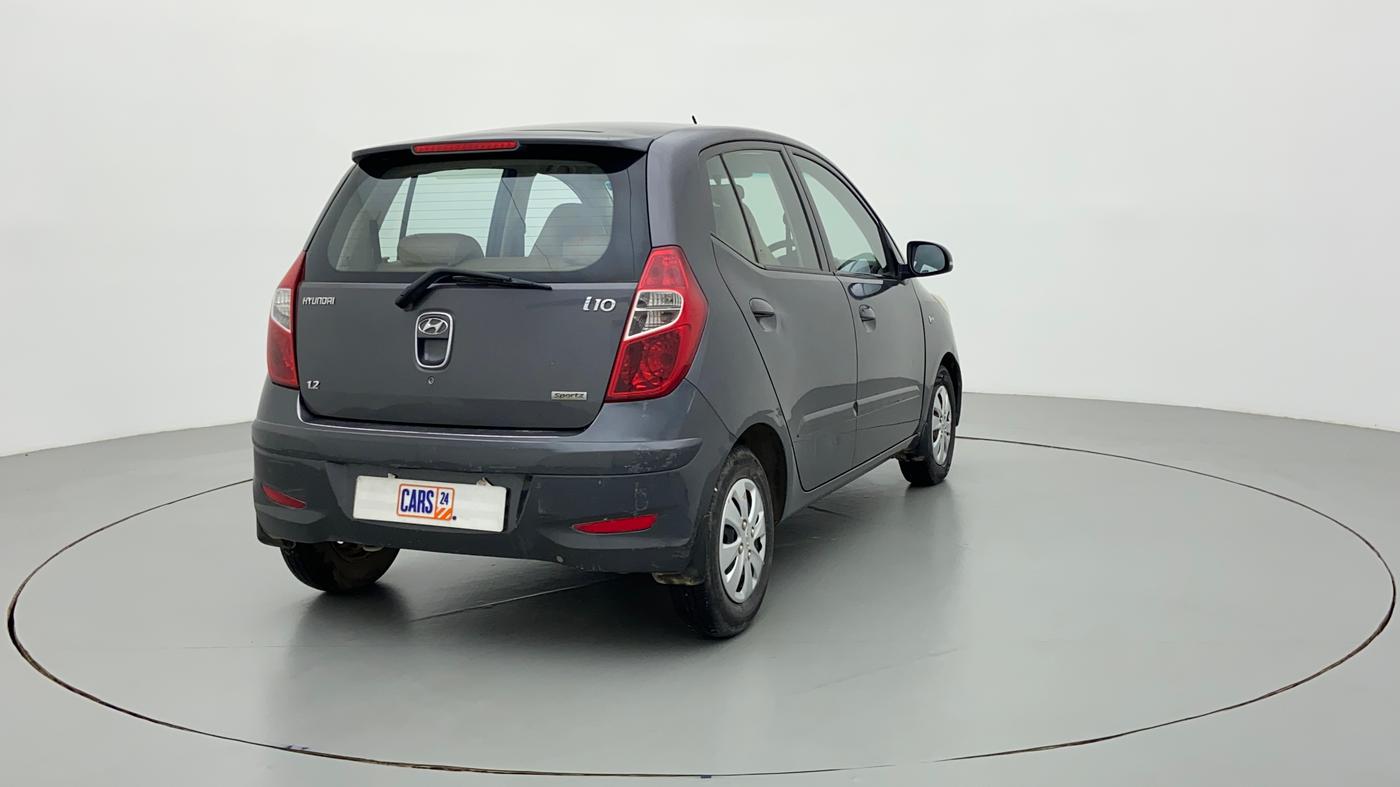 2011 Hyundai i10 SPORTZ 1.2, Petrol, Manual, 54,189 km, Right Back Diagonal