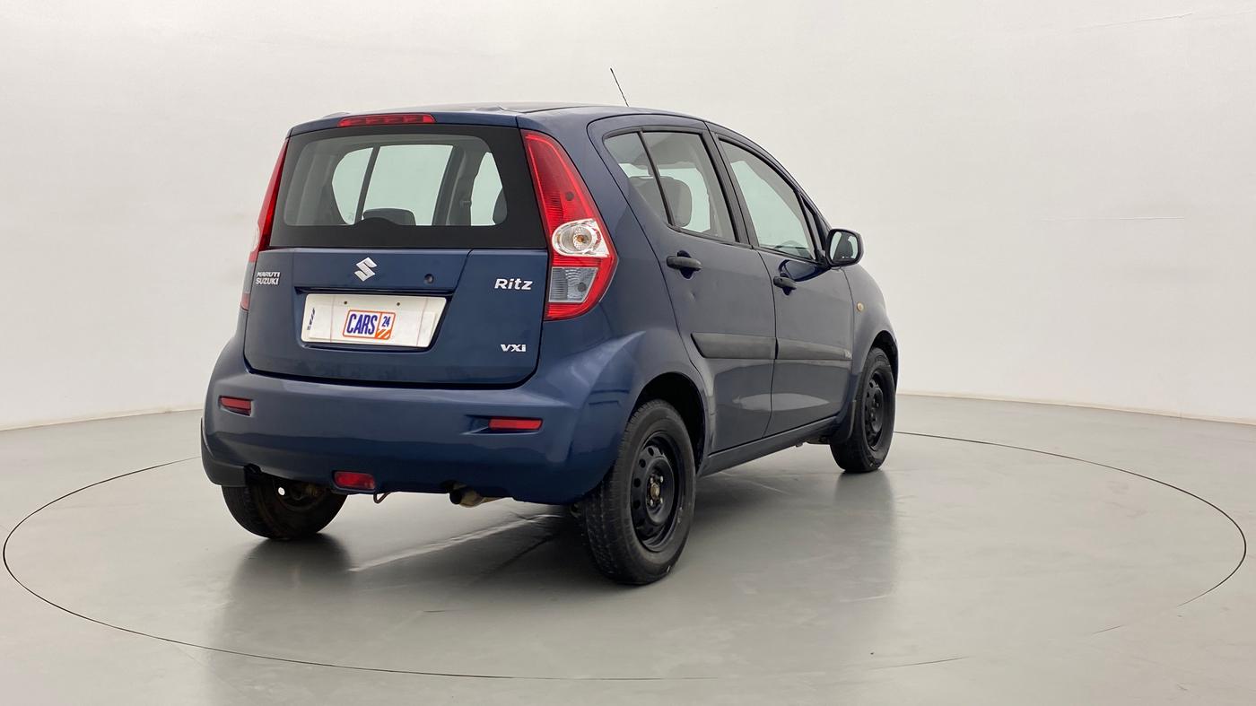 2010 Maruti Ritz VXI, Petrol, Manual, 75,399 km, Right Back Diagonal