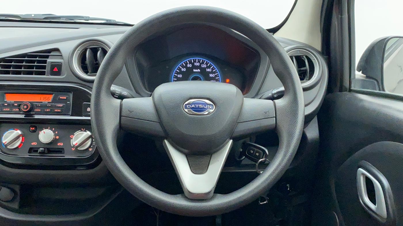 2018 Datsun Redi Go T (O), Petrol, Manual, 19,594 km, Steering Wheel Close Up