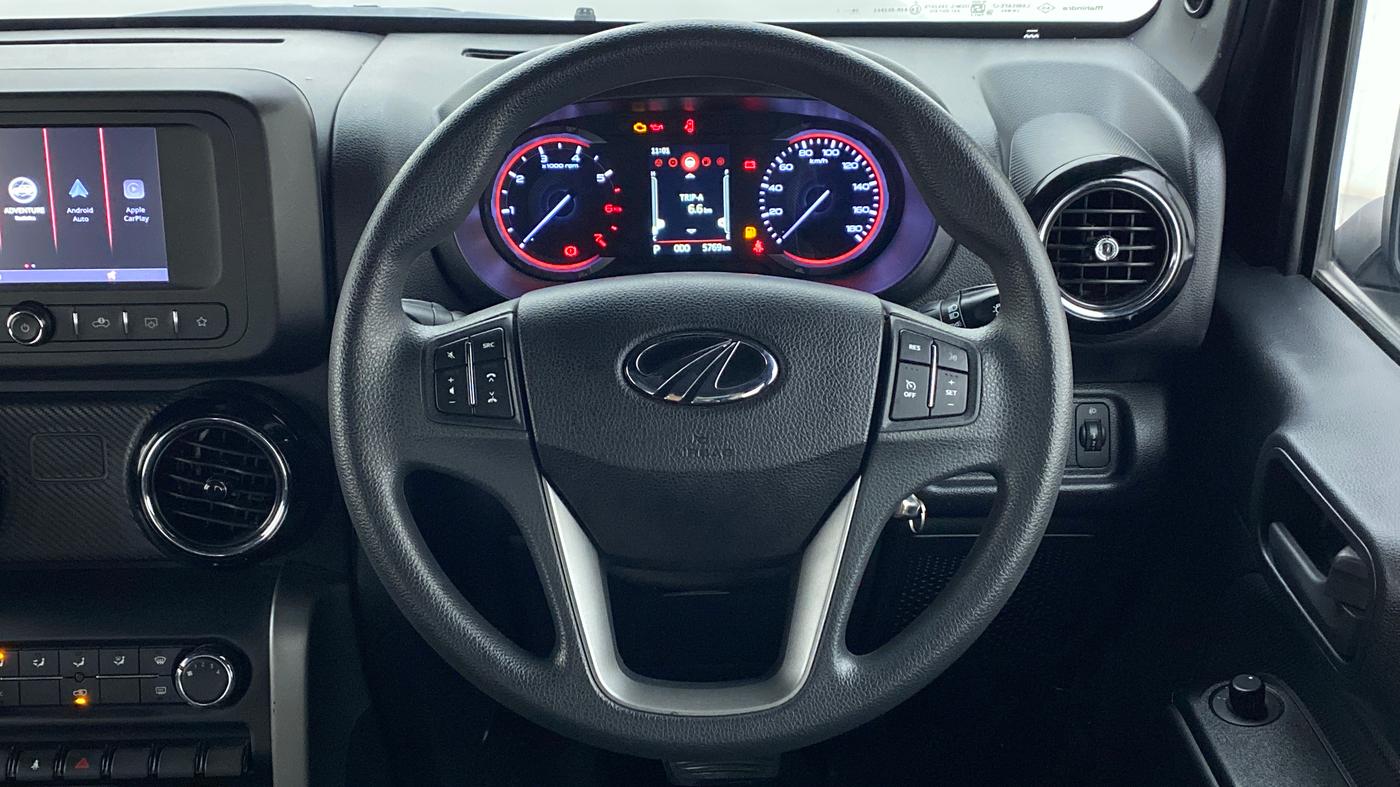 2021 Mahindra Thar LX PETROL HT 4WD AT, Petrol, Automatic, 5,918 km, Steering Wheel Close Up
