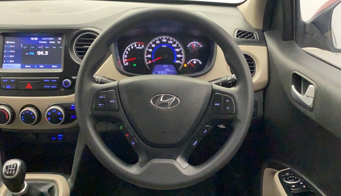 2019 Hyundai Grand i10 SPORTZ 1.2 KAPPA VTVT, Petrol, Manual, 19,591 km, Steering Wheel Close Up