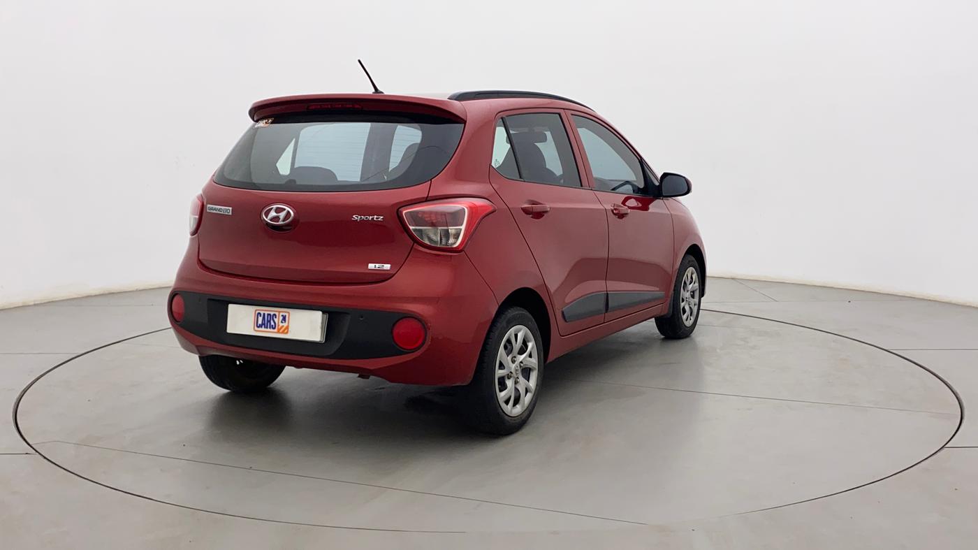 2019 Hyundai Grand i10 SPORTZ 1.2 KAPPA VTVT, Petrol, Manual, 19,591 km, Right Back Diagonal
