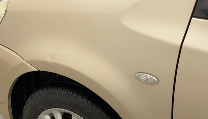 2011 Toyota Etios V, Petrol, Manual, 74,815 km, Left fender - Slightly dented