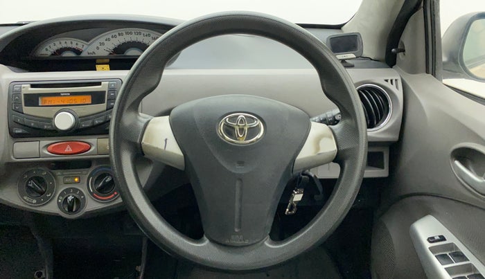 2011 Toyota Etios V, Petrol, Manual, 74,815 km, Steering Wheel Close Up