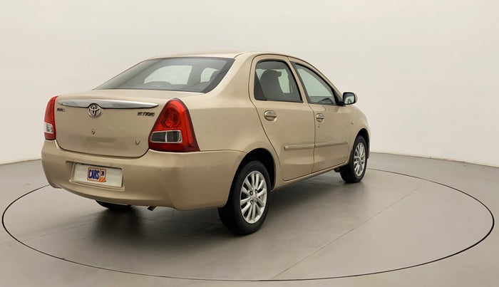2011 Toyota Etios V, Petrol, Manual, 74,815 km, Right Back Diagonal