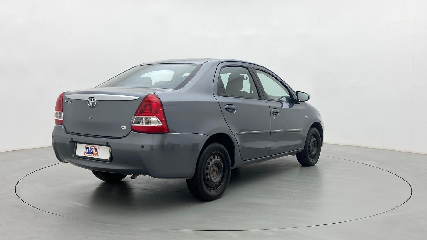 2013 Toyota Etios G, Petrol, Manual, 42,232 km, Right Back Diagonal
