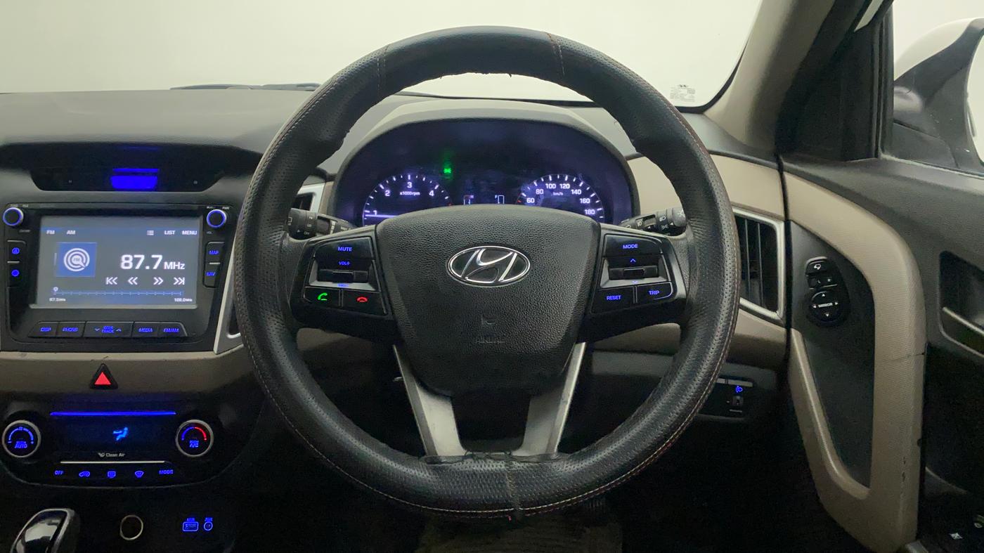 2016 Hyundai Creta SX PLUS AT 1.6 DIESEL, Diesel, Automatic, 77,907 km, Steering Wheel Close Up