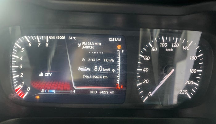 2021 Tata ALTROZ XZ PETROL, Petrol, Manual, 94,253 km, Odometer Image