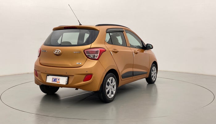 2015 Hyundai Grand i10 SPORTZ 1.2 KAPPA VTVT, Petrol, Manual, 17,140 km, Right Back Diagonal