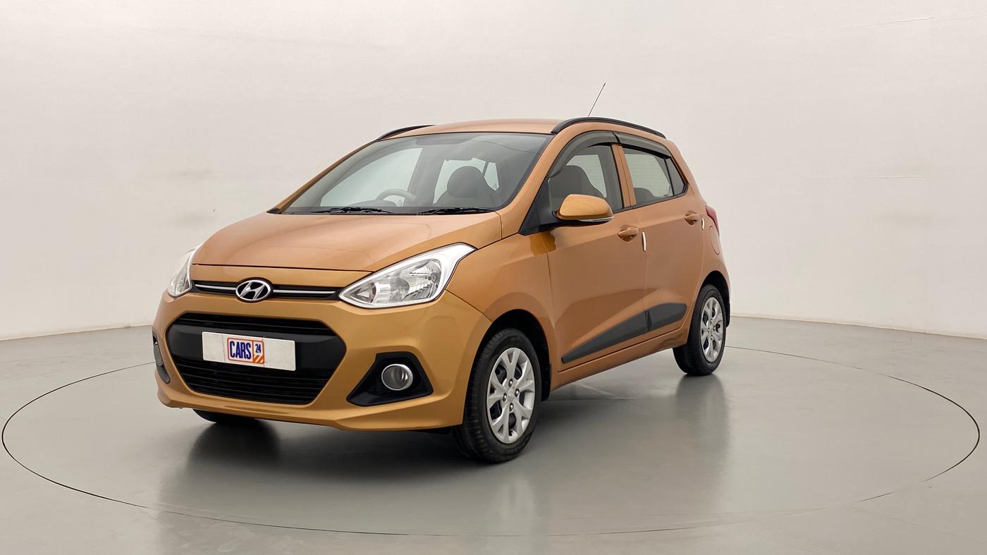 2015 Hyundai Grand i10 SPORTZ 1.2 KAPPA VTVT, Petrol, Manual, 17,140 km, Left Front Diagonal