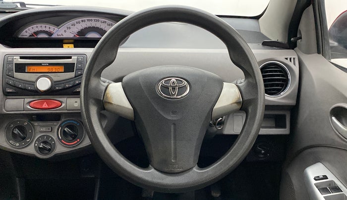 2011 Toyota Etios V, Petrol, Manual, 87,194 km, Steering Wheel Close Up