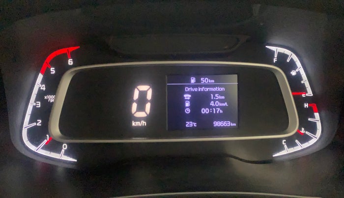 2021 KIA SONET HTX 1.5, Diesel, Manual, 98,661 km, Odometer Image