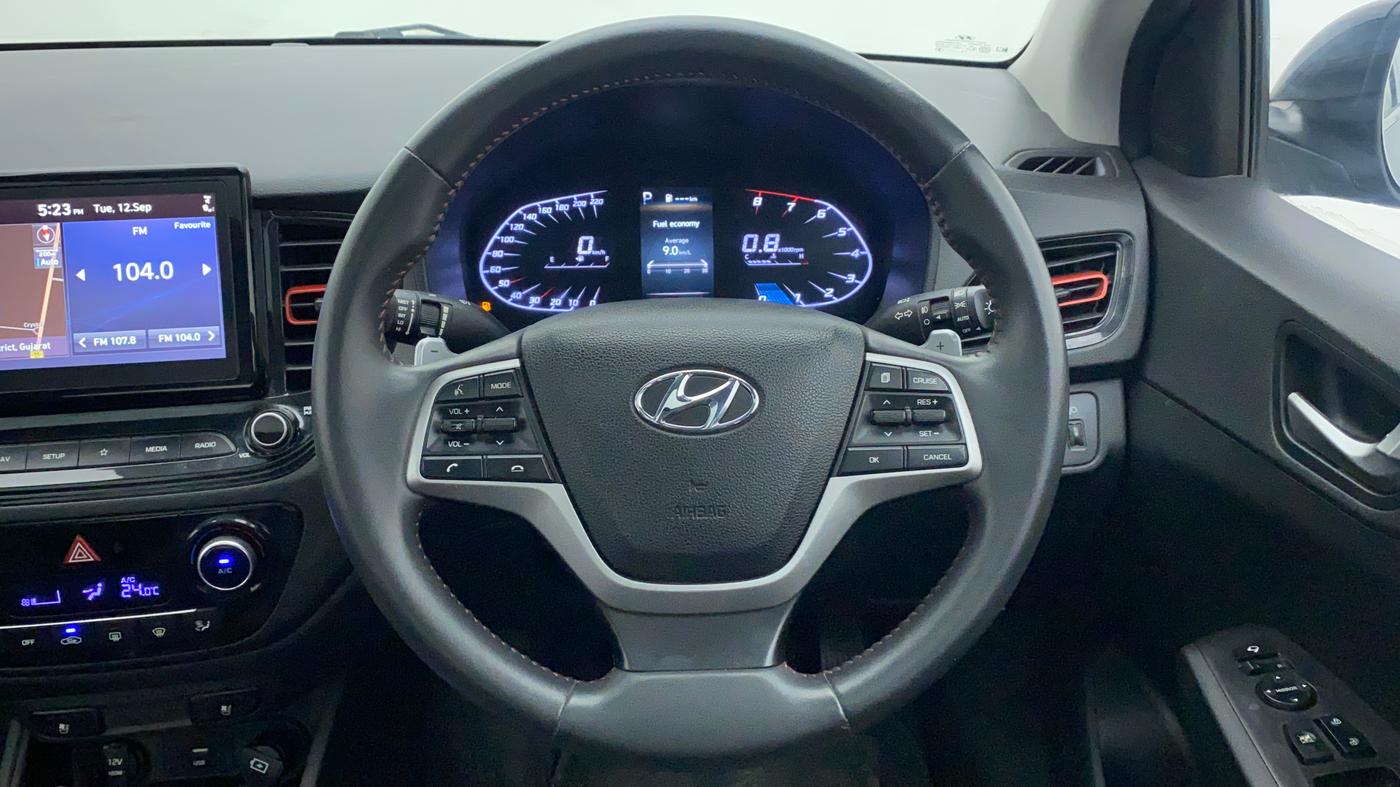 2020 Hyundai Verna SX (O) 1.0 TURBO DCT, Petrol, Automatic, 54,410 km, Steering Wheel Close Up