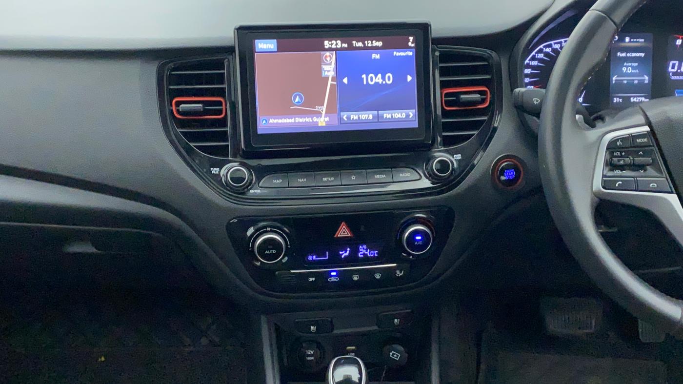 2020 Hyundai Verna SX (O) 1.0 TURBO DCT, Petrol, Automatic, 54,410 km, Air Conditioner