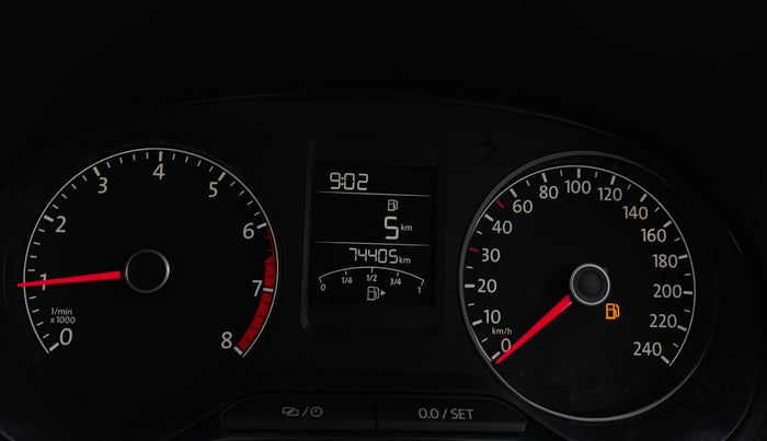 2018 Volkswagen Ameo COMFORTLINE 1.0L, Petrol, Manual, 74,402 km, Odometer Image