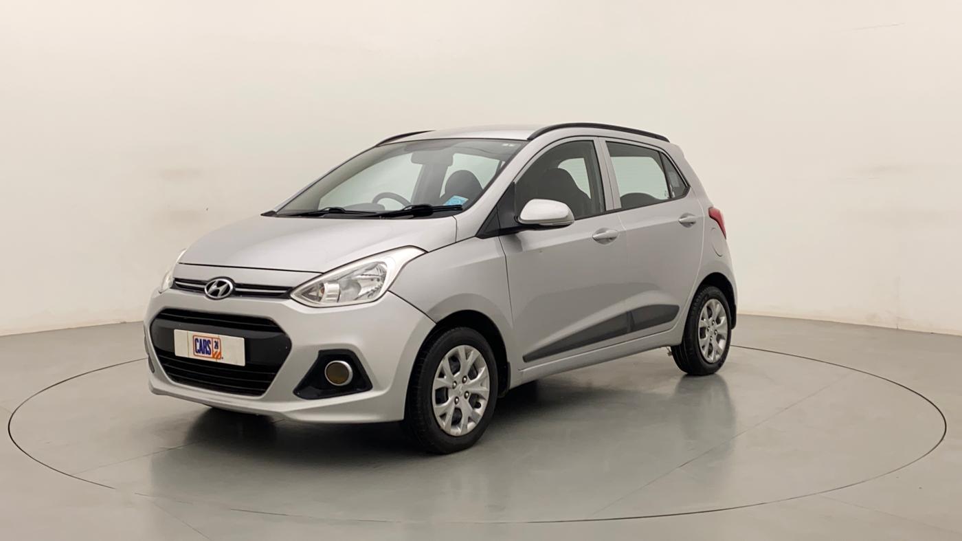 2015 Hyundai Grand i10 SPORTZ 1.2 KAPPA VTVT, Petrol, Manual, 1,15,129 km, Left Front Diagonal