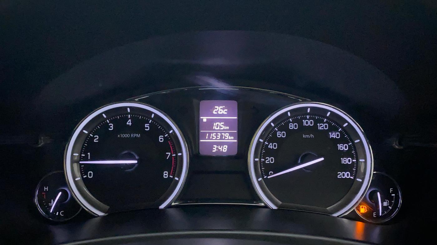 2015 Maruti Ciaz ZXI+, Petrol, Manual, 1,15,379 km, Odometer Image