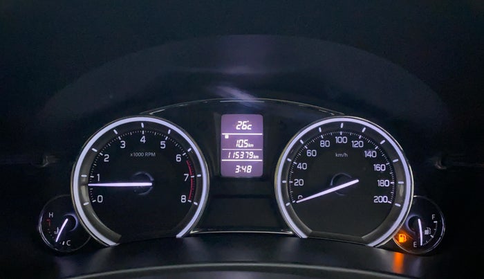 2015 Maruti Ciaz ZXI+, Petrol, Manual, 1,15,379 km, Odometer Image