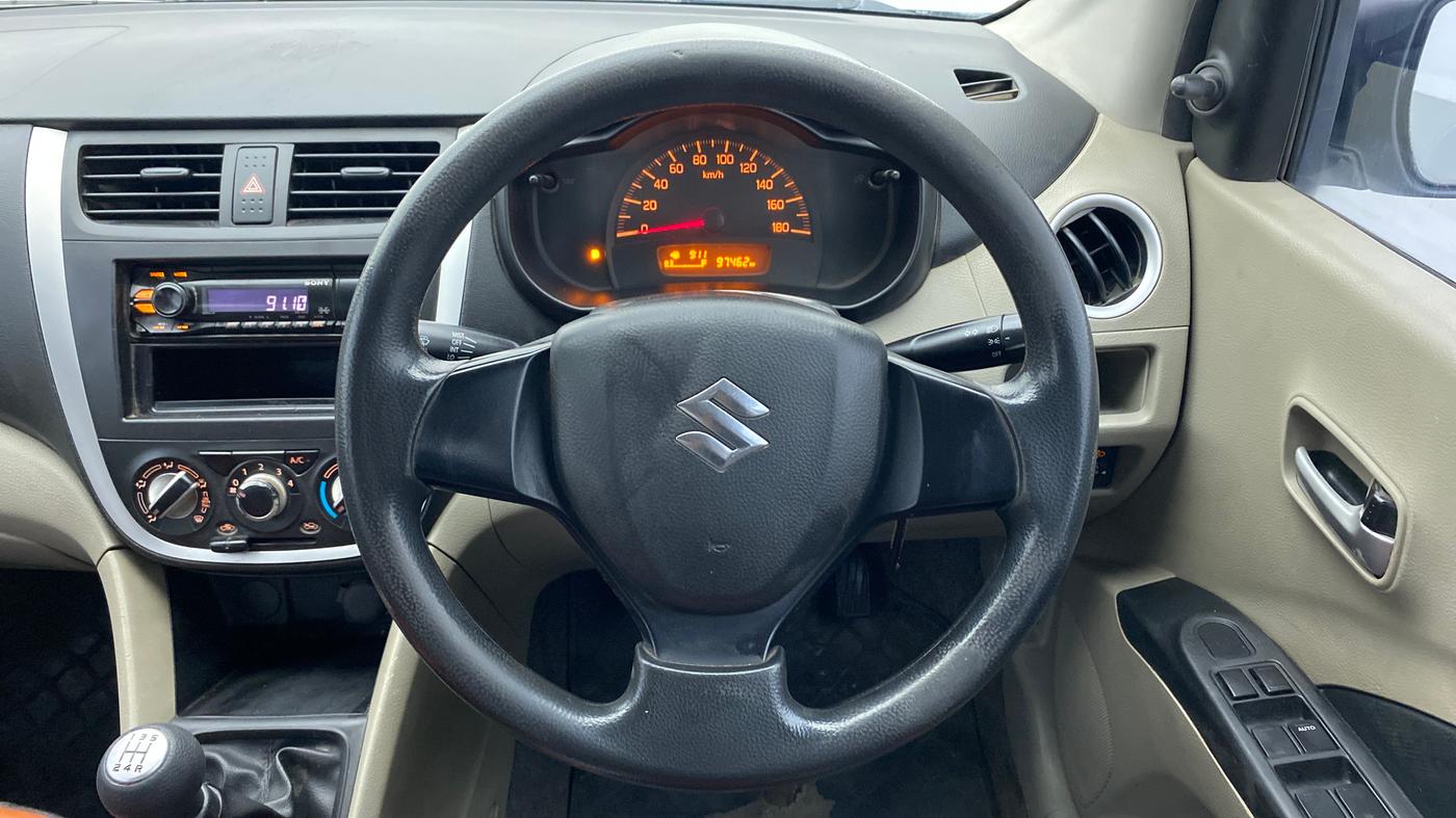 2014 Maruti Celerio VXI d, Petrol, Manual, 97,528 km, Steering Wheel Close Up