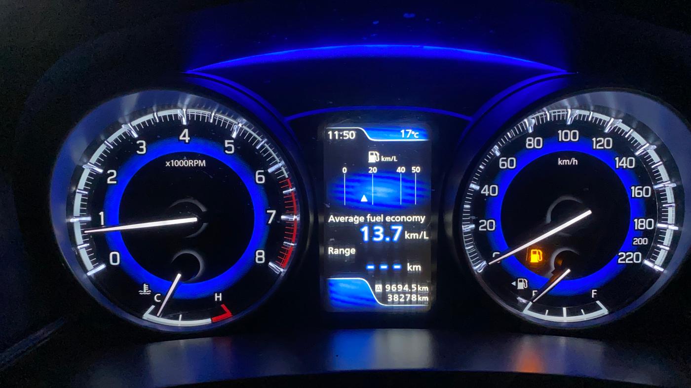 2019 Toyota Glanza V, Petrol, Manual, 38,395 km, Odometer Image