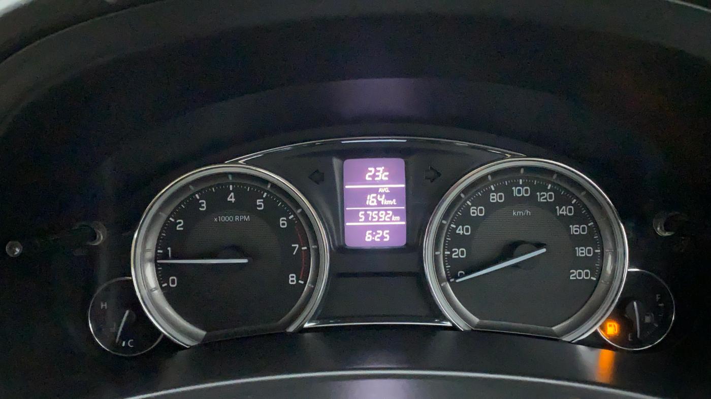 2016 Maruti Ciaz ZXI, Petrol, Manual, 57,653 km, Odometer Image