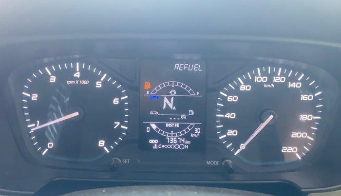 2021 Tata PUNCH ADVENTURE AMT, Petrol, Automatic, 73,638 km, Odometer Image