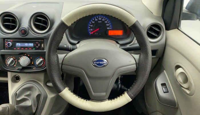 2015 Datsun Go Plus T, Petrol, Manual, 40,816 km, Steering Wheel Close Up