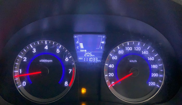 2014 Hyundai Verna FLUIDIC 1.4 VTVT, Petrol, Manual, 1,11,033 km, Odometer Image