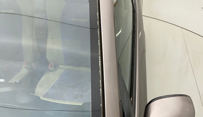 2012 Honda Brio V MT, Petrol, Manual, 77,700 km, Left A pillar - Paint is slightly faded