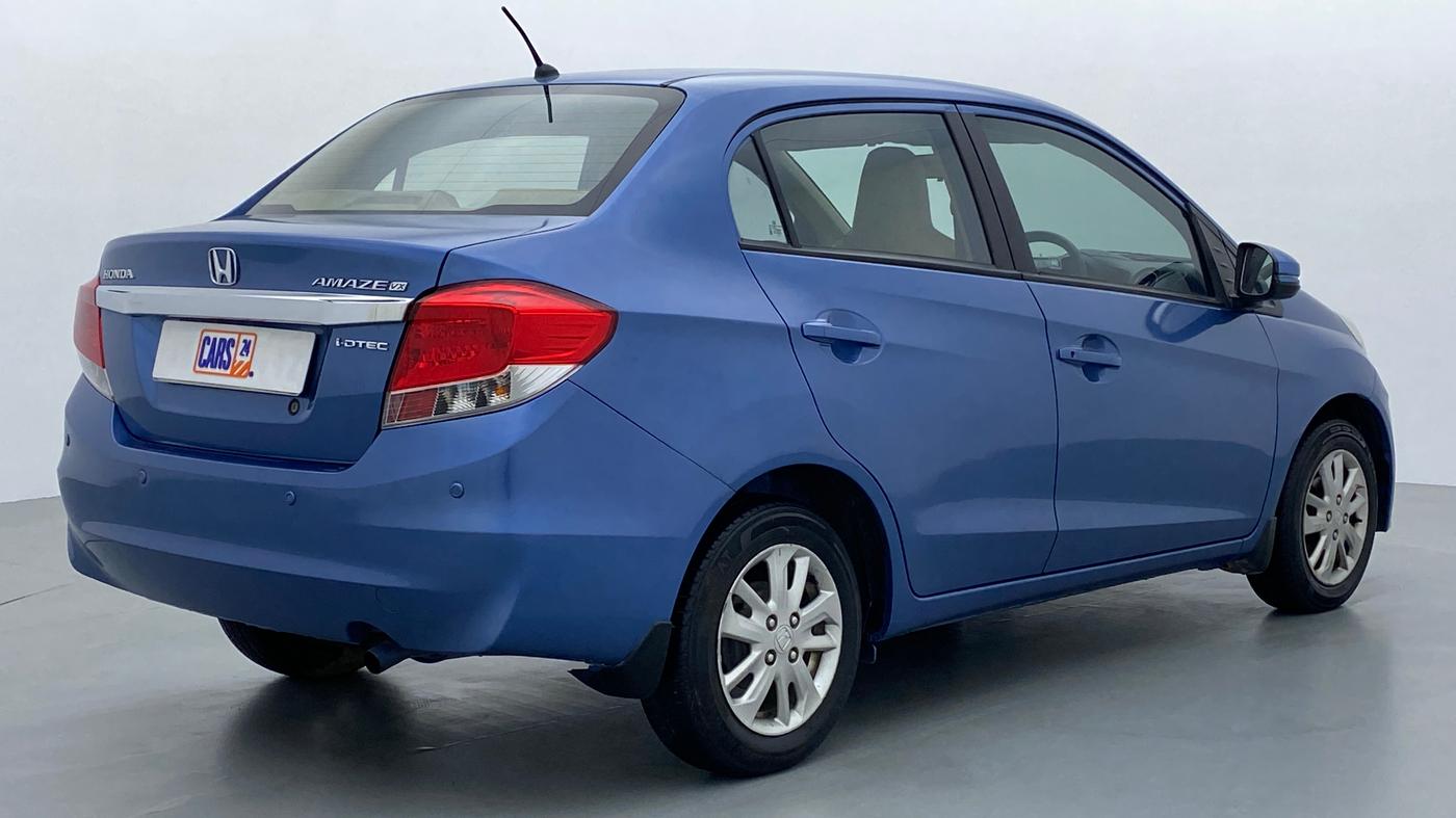 2014 Honda Amaze 1.5 VXMT I DTEC, Diesel, Manual, 76,440 km, Right Back Diagonal (45- Degree) View