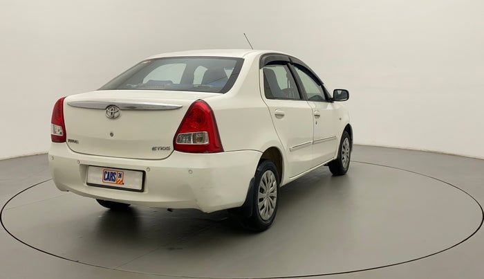 2011 Toyota Etios G, Petrol, Manual, 75,766 km, Right Back Diagonal