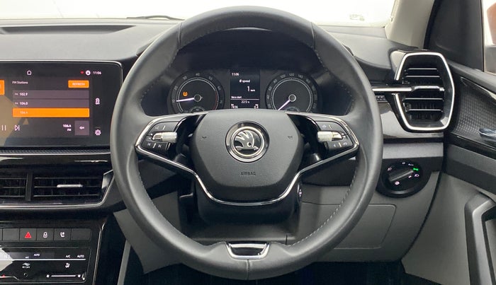 2021 Skoda KUSHAQ STYLE 1.0TSI MT, Petrol, Manual, 7,886 km, Steering Wheel Close Up
