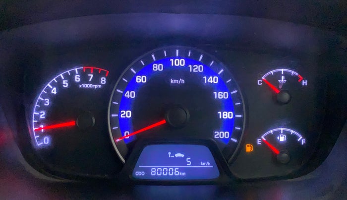 2014 Hyundai Xcent SX 1.2 (O), CNG, Manual, 80,125 km, Odometer Image