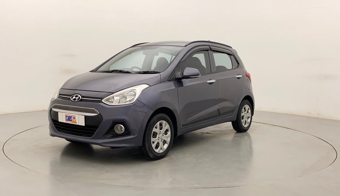 2015 Hyundai Grand i10 SPORTZ 1.2 KAPPA VTVT, Petrol, Manual, 91,383 km, Left Front Diagonal