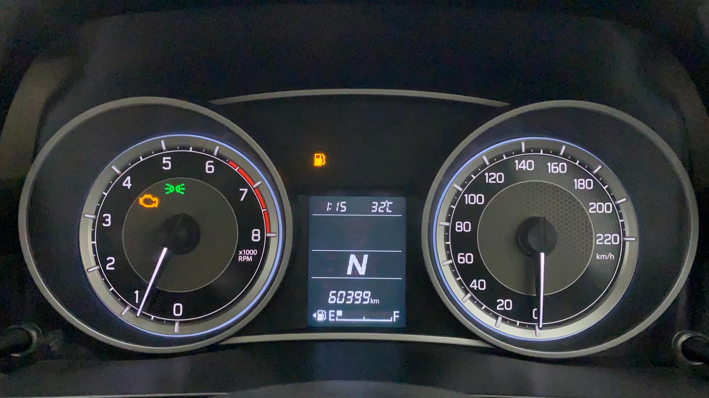2017 Maruti Dzire ZXI AMT, CNG, Automatic, 60,595 km, Odometer Image