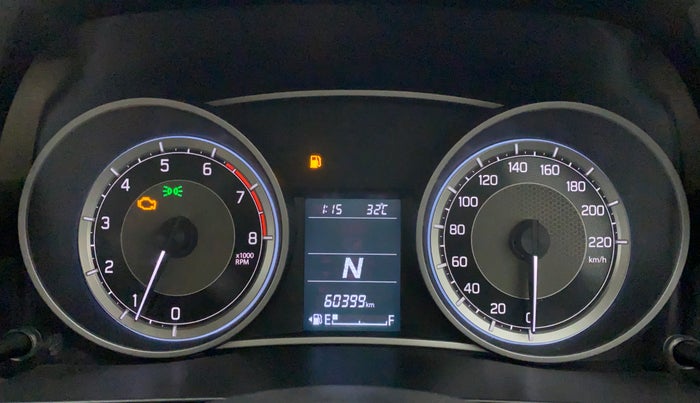 2017 Maruti Dzire ZXI AMT, CNG, Automatic, 60,595 km, Odometer Image